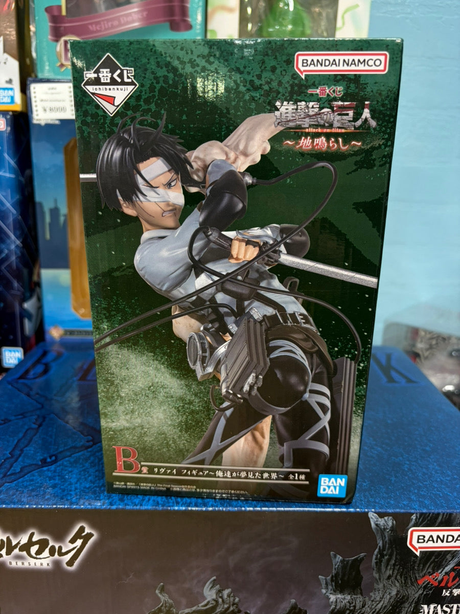 Ichiban Kuji Attack on Titan Ground Rumbling B Levi Figure / 一番くじ 進撃の巨人 地鳴らし B リヴァイ フィギュア